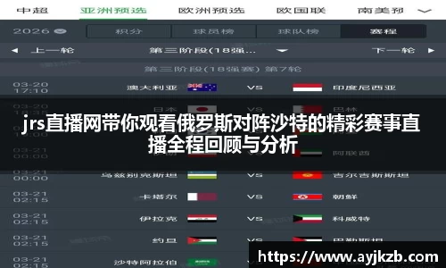 jrs直播网带你观看俄罗斯对阵沙特的精彩赛事直播全程回顾与分析